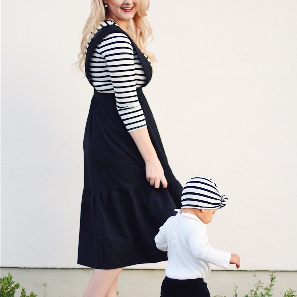 Black jumper dress
